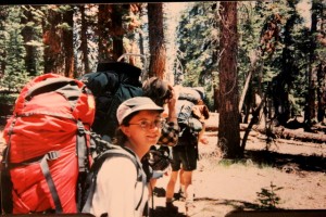 Jessica Sequoia National Park 1995 backpack