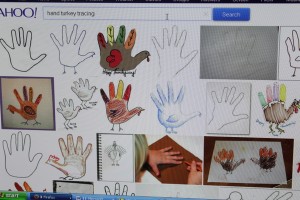 hand turkey internet search