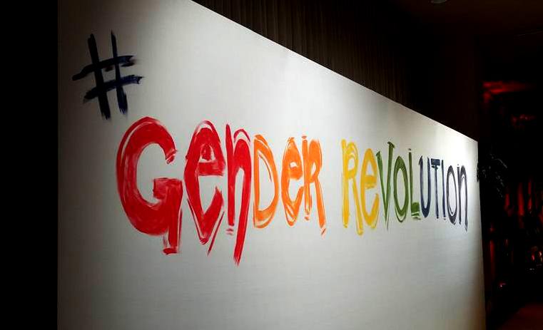 Gender Revolution rainbow hashtag