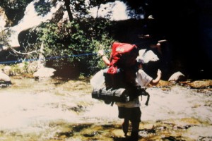 Jessica Sequoia National Park 1995 crossing river