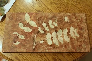 leaf painting