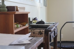 computer on desk