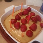 gluten-free cake with strawberries
