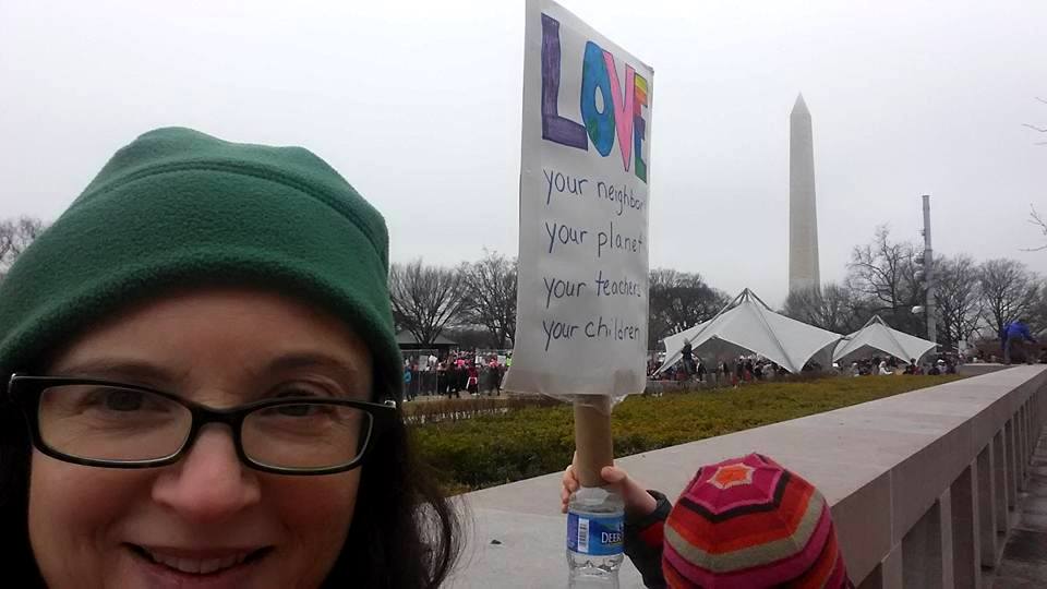 Jessica Claire Haney at Women's March